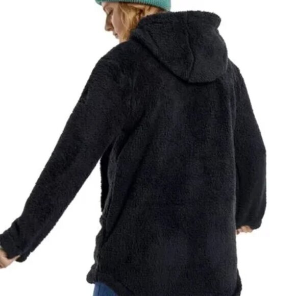 NWT Burton Minxy Sherpa Full Zip Hooded Black Jacket - Picture 2 of 6